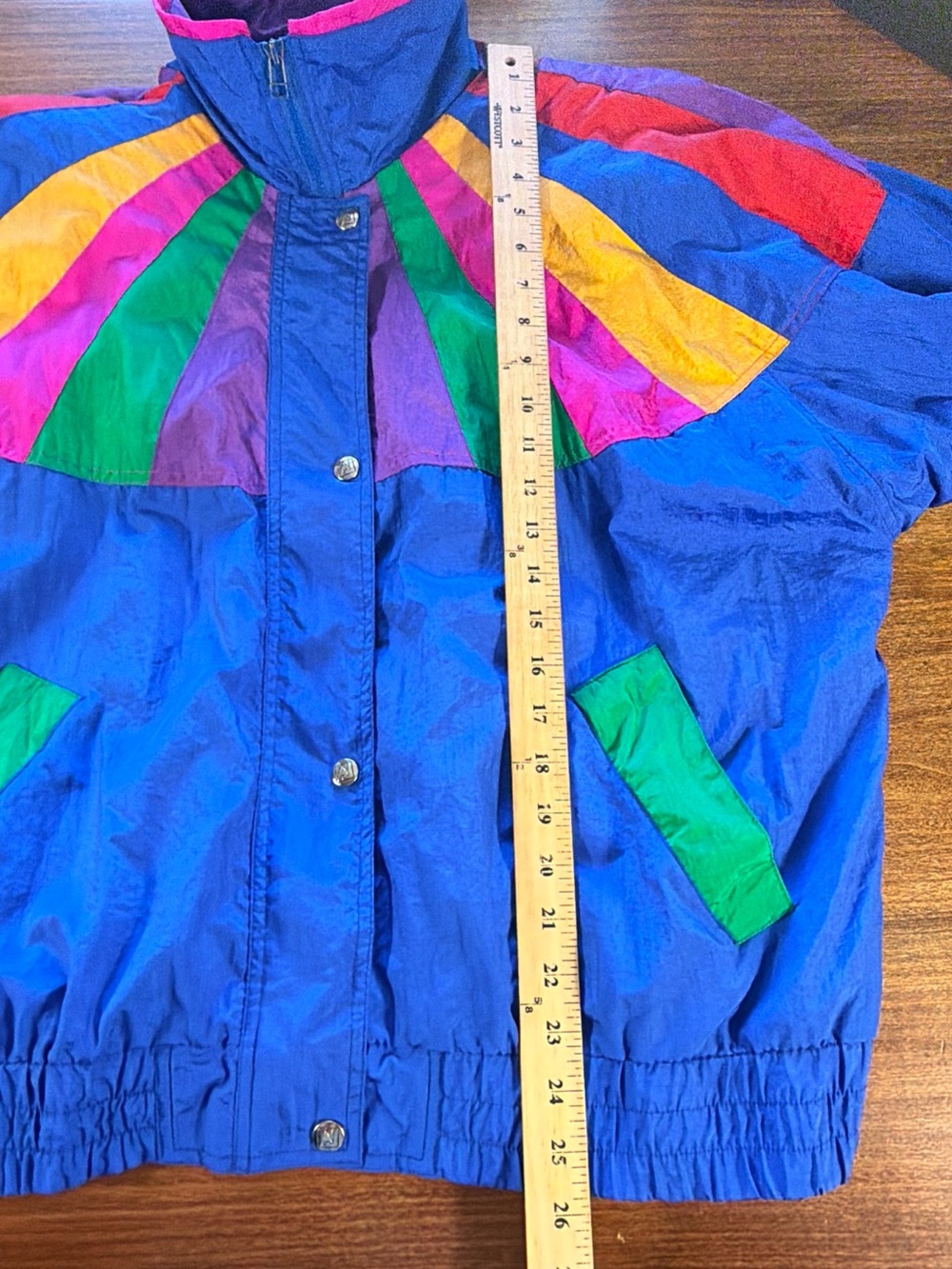 Vintage Andy Johns Women's Navy Colorblock Windbreaker Pants Set Multicolor - Picture 12 of 15